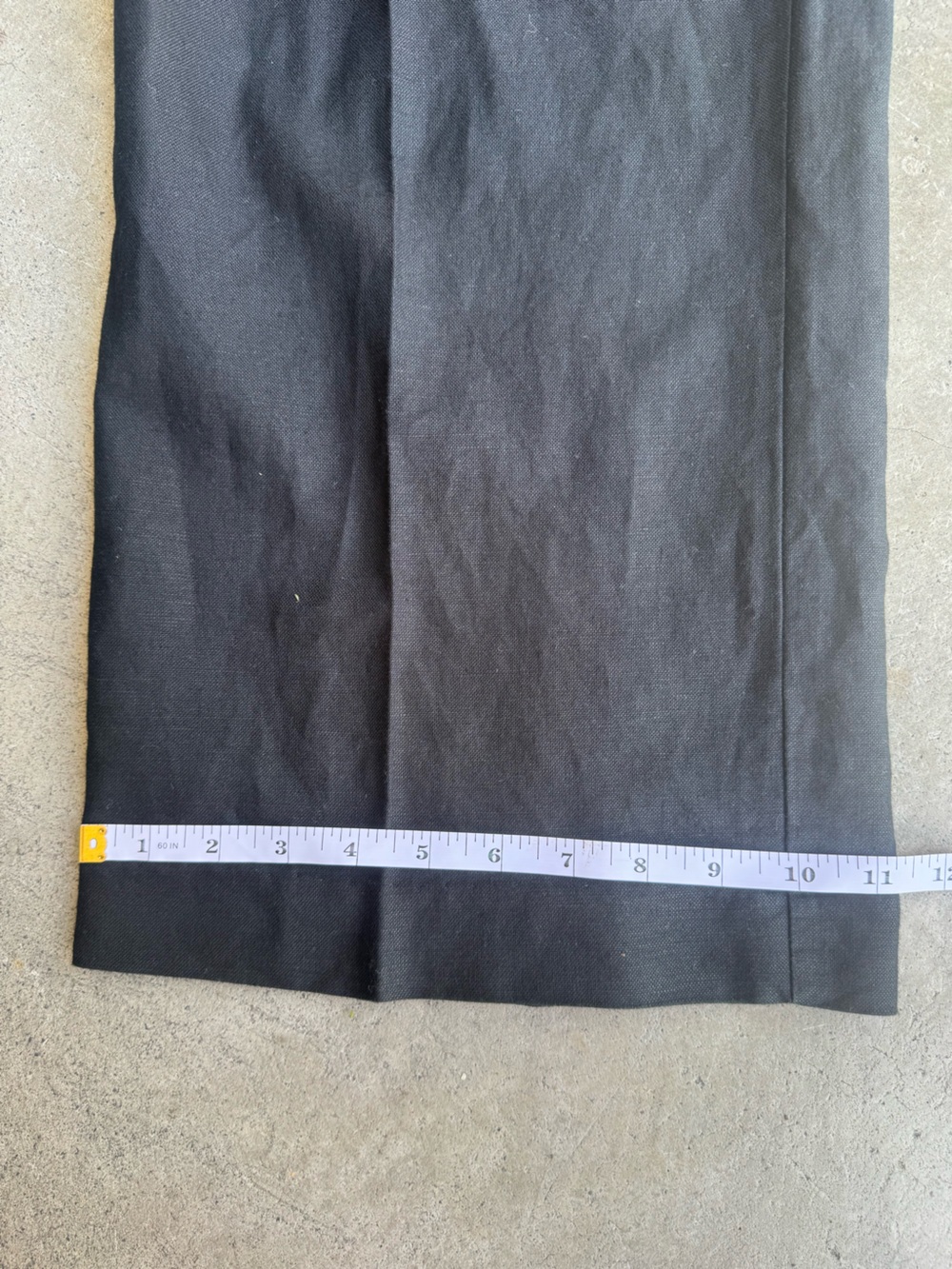GAP 365 High-Rise Linen-Blend Black Wide-Leg Tailored Trousers 8 30” Inseam - Picture 16 of 16